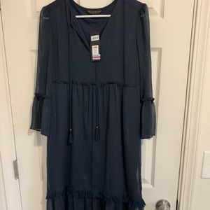 Navy layered dress